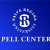 White Pell Center logo with blue background.