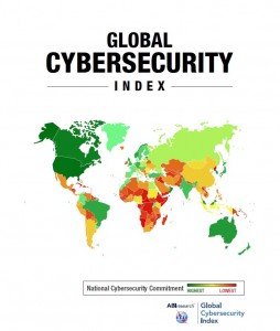 Map of the global cybersecurity index depicting which countries lead the world in cyber awareness
