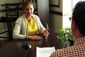Pell Center Executive Director Jim Ludes interviews Senior Fellow Francesca Spidalieri during a podcast about her cybersecurity report entitled State of the States on Cybersecurity