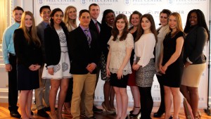 Photograph of the 2016-2017 Nuala Pell Leadership Fellows at the Pell Center.