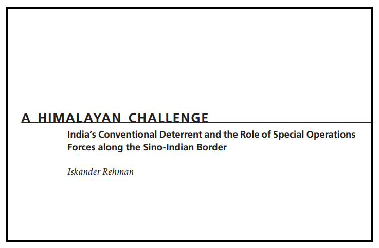 Iskander Rehman publishes paper entitled "A Himalayan Challenge"