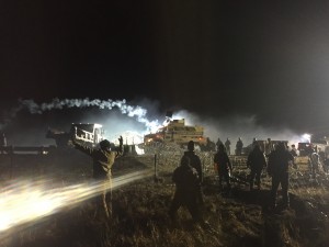 Tank releases smoke bombs
