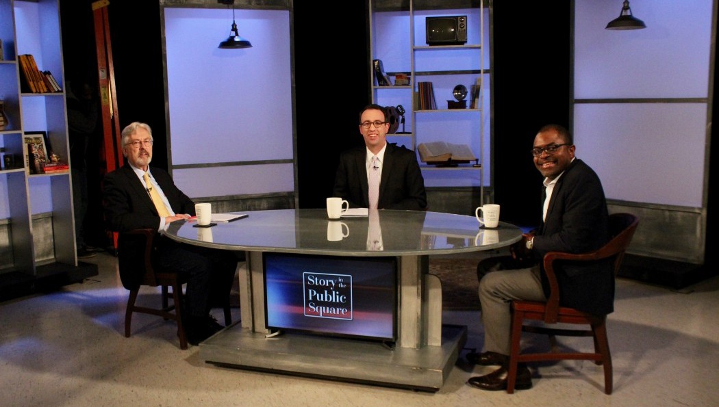 Dr. Scott Irvin on set of Story in the Public Square