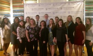 Nuala Pell Leadership fellows meet with Nellie Gorbea