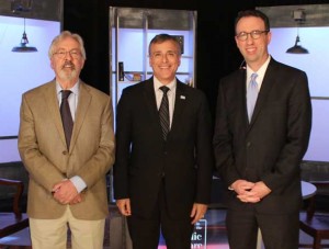 G. Wayne Miller and Jim Ludes with guest Paul Gionfriddo on "Story in the Public Square"