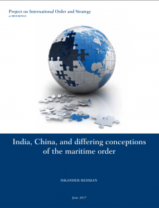 India China and differing conceptions of the maritime order by Iskander Rehman with globe made up of puzzle pieces