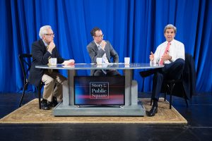 John Kerry speaking to audience