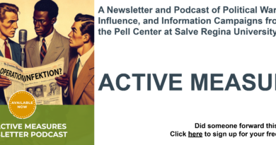 The Masthead for the Active Measures Newsletter Podcast